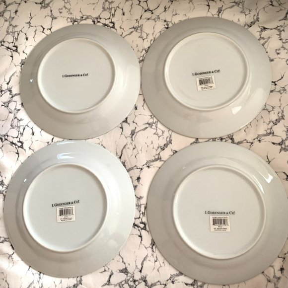 Godinger & Co. Poker Cards Dessert Plates set of 4 - Picture 4 of 8